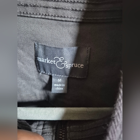 Market & Spruce Gray Button-Up Jacket - Picture 2 of 5